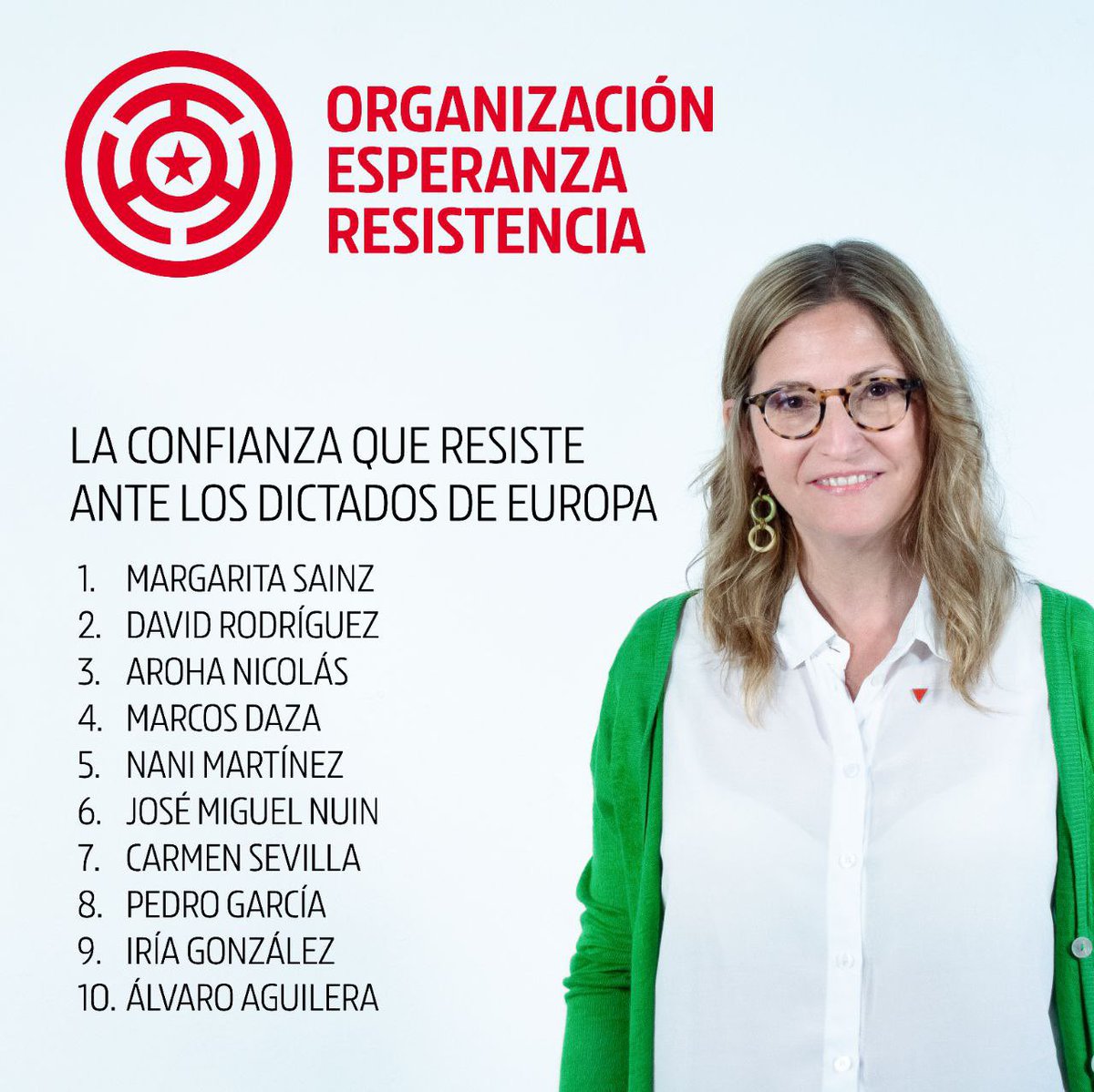 🔻Con valentía y determinación, me presento a encabezar la precandidatura de Izquierda Unida a las elecciones europeas. 
Un equipo que no se pliega a los dictados de la U.E y que lucha por los intereses de la clase trabajadora.

Esperanza. Organización. Resistencia.