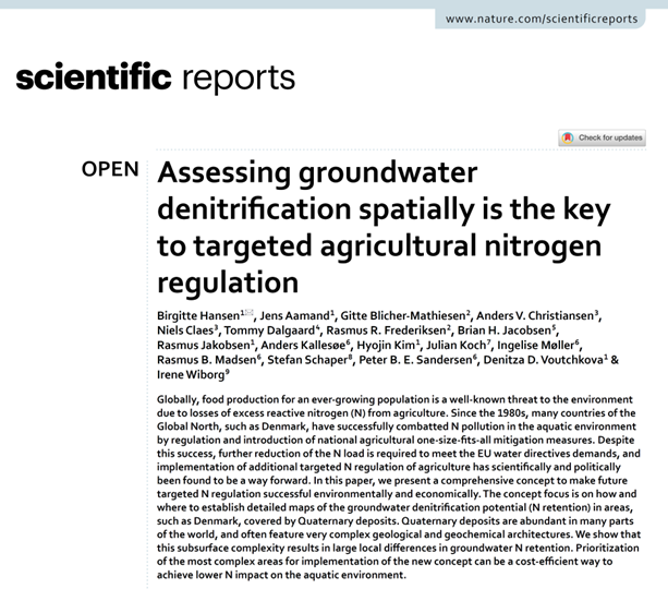 Our lastest research from the Innovation Fund Denmark project #MapField about developing concepts and knowledge for more targeted agricultural #nitrogen regulation has just got published with <a href="/SpringerNature/">Springer Nature</a> in @ScientificReports. Read more here: rdcu.be/dAuqS