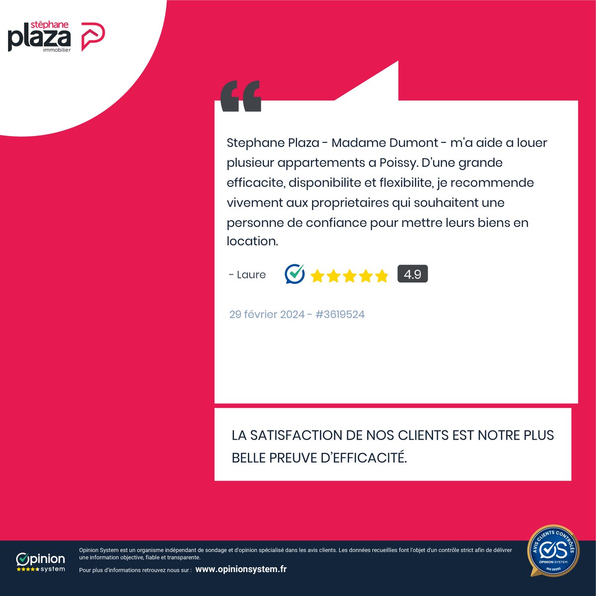 PlazaPoissy's tweet photo. Merci beaucoup pour votre témoignage ! C’est toujours un plaisir de vous lire 😄 ! Si vous aussi vous avez un projet de mise en location ou gestion locative de votre appartement, nous serons ravis de vous accompagner. De la recherche de vos locataires à l'état des lieux (1/2) https://t.co/2ud4JRGrjp