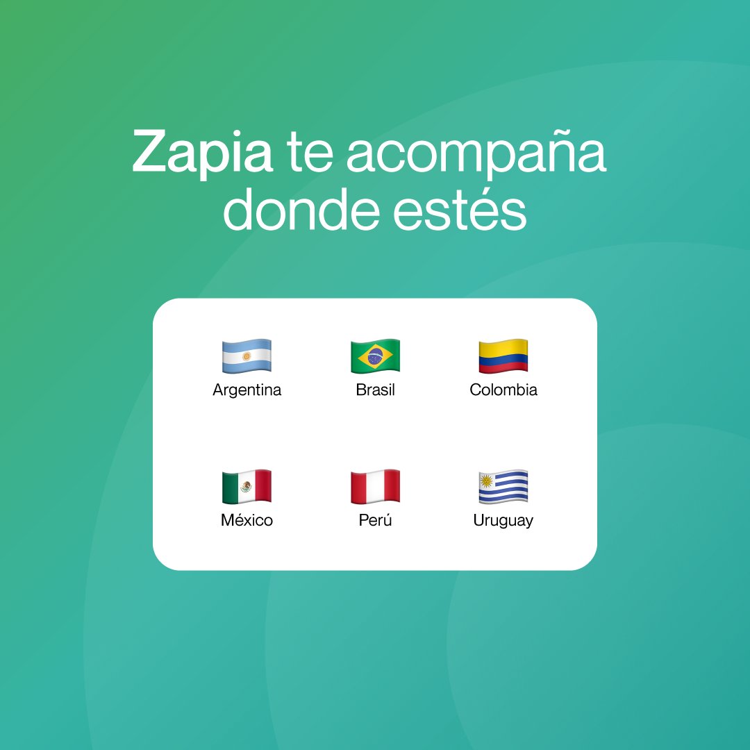 Somos tu compañero en todo LATAM 🚀 Usa Zapia desde WhatsApp 📲