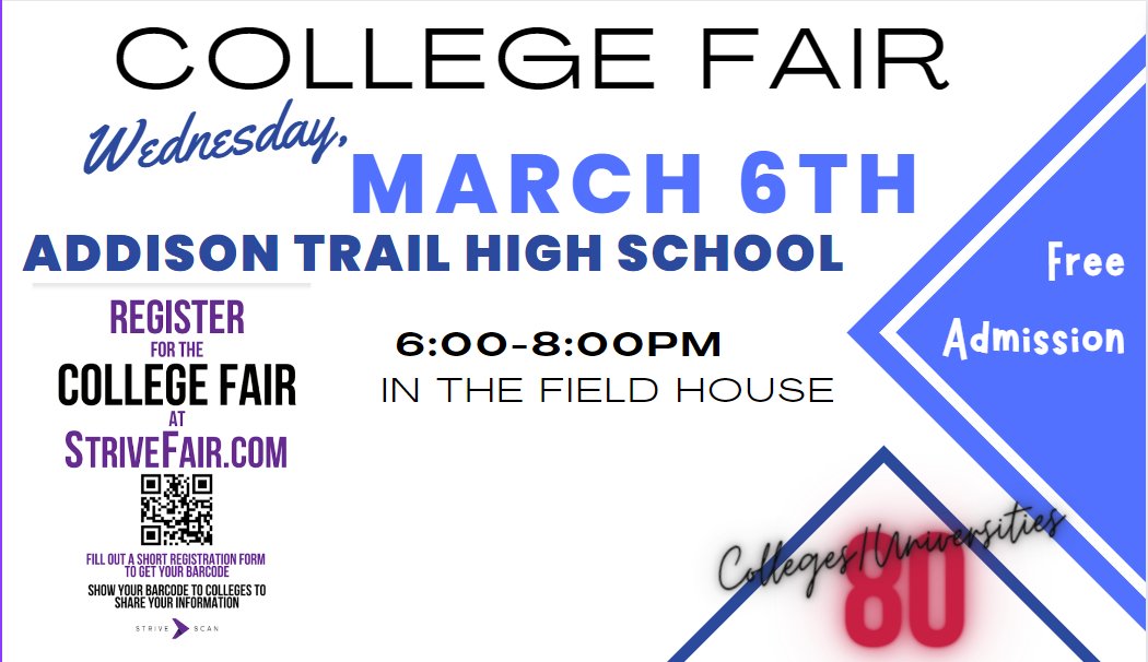 Reminder! This fair is free and open to all LPHS students and their families.
