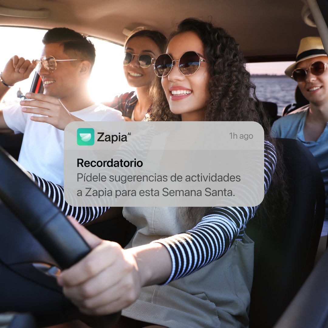 ¿Ya tienes planes para Semana Santa? ¡Pídele a Zapia sugerencias por Whatsapp! Link en Bio! 🤳