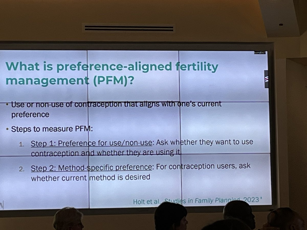 Day 2 - IUSSP Expert Group meeting discussed new research integrating method preference and new measures of contraceptive demand