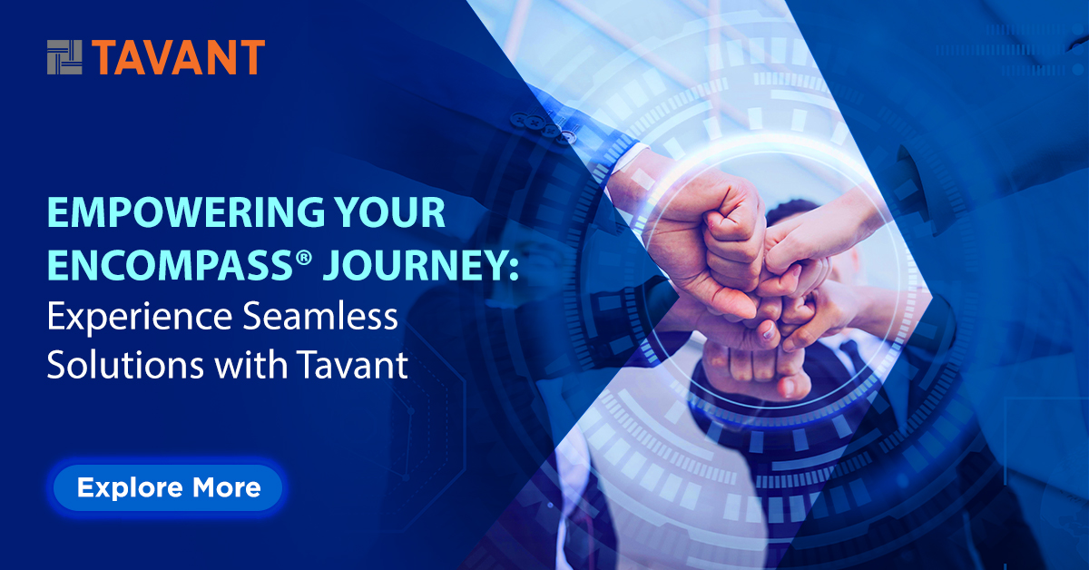 Tavant's tweet image. Tavant's AI-driven #Encompass® Center of Excellence seamlessly integrates into your operations, ensuring efficient, compliant #implementations tailored to your specific needs.
Let's explore how Tavant can elevate efficiency & propel your business forward. bit.ly/3T89IRs