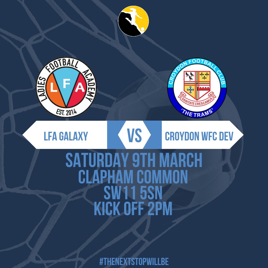 After last week's postponement, the Devs are looking to get back in action against @ladies_academy Galaxy in @thelwsfl Div1 SOTR #WeAreCroydon #TheNextStopWillBe