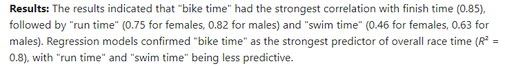 SNFindlay's tweet photo. Finally some evidence that the swim should be longer in Triathlons... obviously everyone agrees right? 

#Triathlon #SportScience #Research https://t.co/HoTRiUxV0O