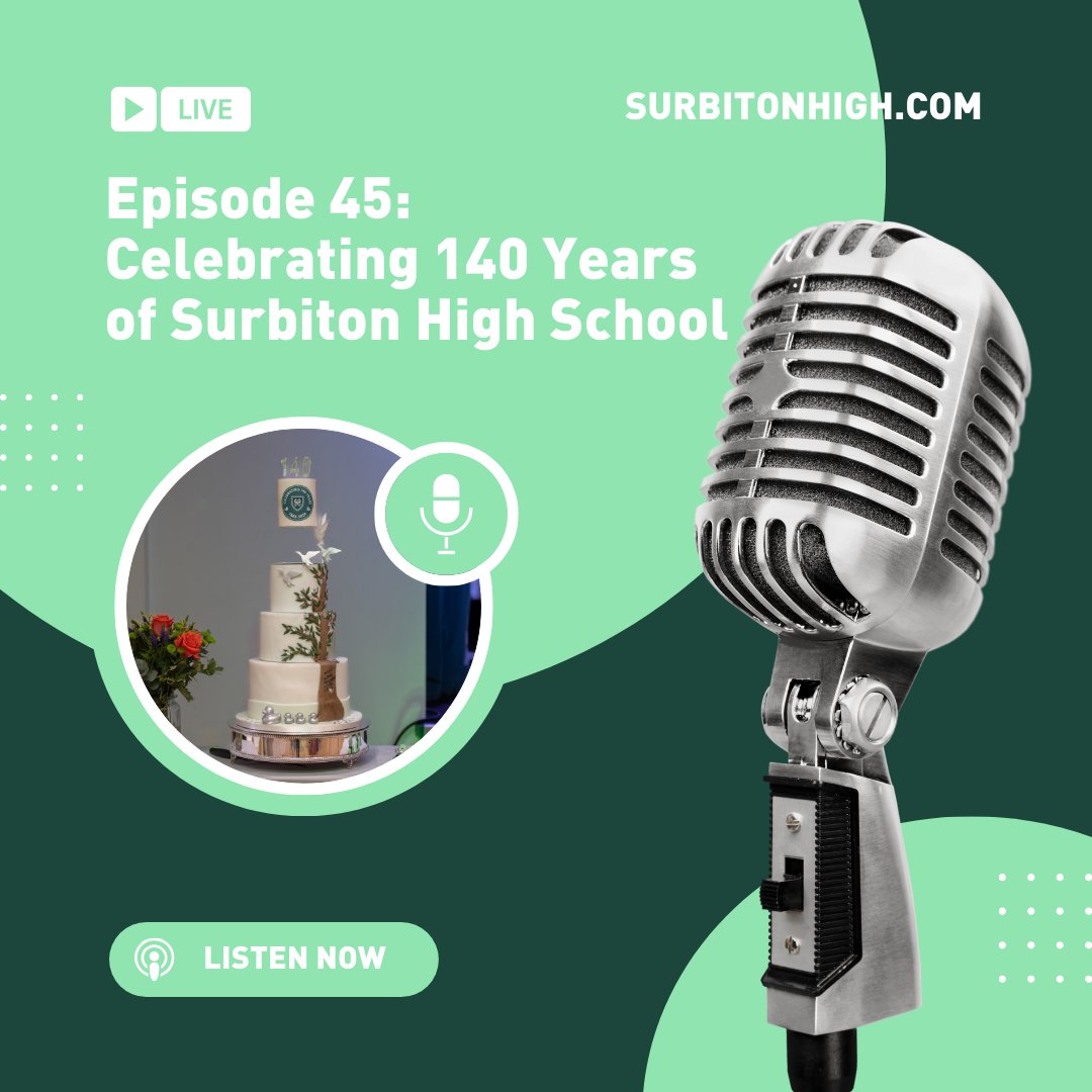 🎙️ In this episode, we speak with Principal Rebecca Glover and celebrate the 140th birthday of Surbiton High School. We discuss the history of the School, the values and how the School has grown and shaped over time. Listen now ⬇️ spoti.fi/49ZDFKp #SHSPodcast #SHS140Years