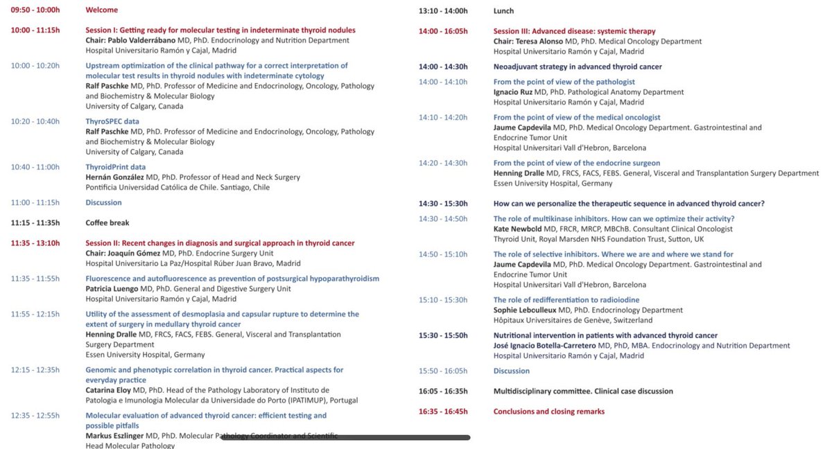 Joaquin_Gom's tweet image. Ya disponible programa e inscripción de “4th Conference on multidisciplinary management of thyroid cancer”. Inscripción gratuita y ponentes de muy alto nivel. Inscripción en @GrupoGetne, @T_AlonsoGordoa @aecat_es @PatriciaLueng13 @Ja_Capdevila