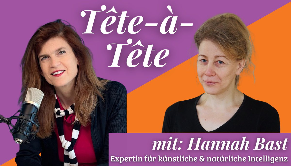 Die renommierte #KI-Forscherin Hannah Bast (@UniFreiburg) ist Montag bei @nbrandt_eco zu Gast im Tête-à-Tête. Wie blickt jemand wie sie auf den rasanten technologischen Wandel unserer Zeit? Jetzt anmelden und dabei sein 👉 events.oecd-berlin.de/321?referrer=x