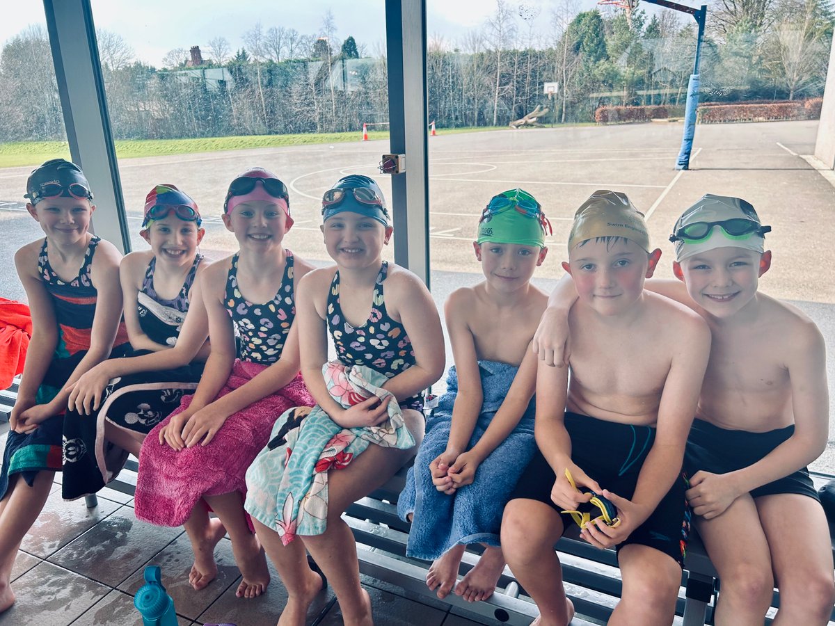 Meet our fabulous swimmers. 🏊 🏊‍♀️ They took part in today’s swimming gala <a href="/StAmbroseColl/">St Ambrose College</a> and represented our school really well. Special mention to JFH for swimming every race twice due to a team mate’s absence. 💪 🏊 <a href="/TraffordSSP/">Trafford SSP</a> #believe #achieve