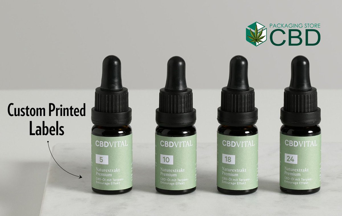 CbdPackaging's tweet image. our custom-printed labels for cannabis, hemp, oil, or medicine dropper bottles! 🌿🏷️  Contact us today to customize your labels! 

#CBDPackagingStore #CBDPackaging #CBDBoxes #CBDBottlelabels #bottlelabes #customprintedlabels #cannabis #hemp #marijuana #labels #dropperbottles