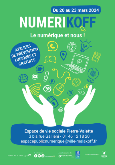 RolandRabeau's tweet photo. C'est #Numérikoff à #Malakoff du 20 au 23 mars 2024 !
Merci à @parinux qui animera une #InstallParty (à partir de 14h) et à @thierrybayoud et Léa Deneuville, qui ont écrit le merveilleux documentaire "Logiciels libres affaire sérieuse" ... https://t.co/3EnlMBl8AV