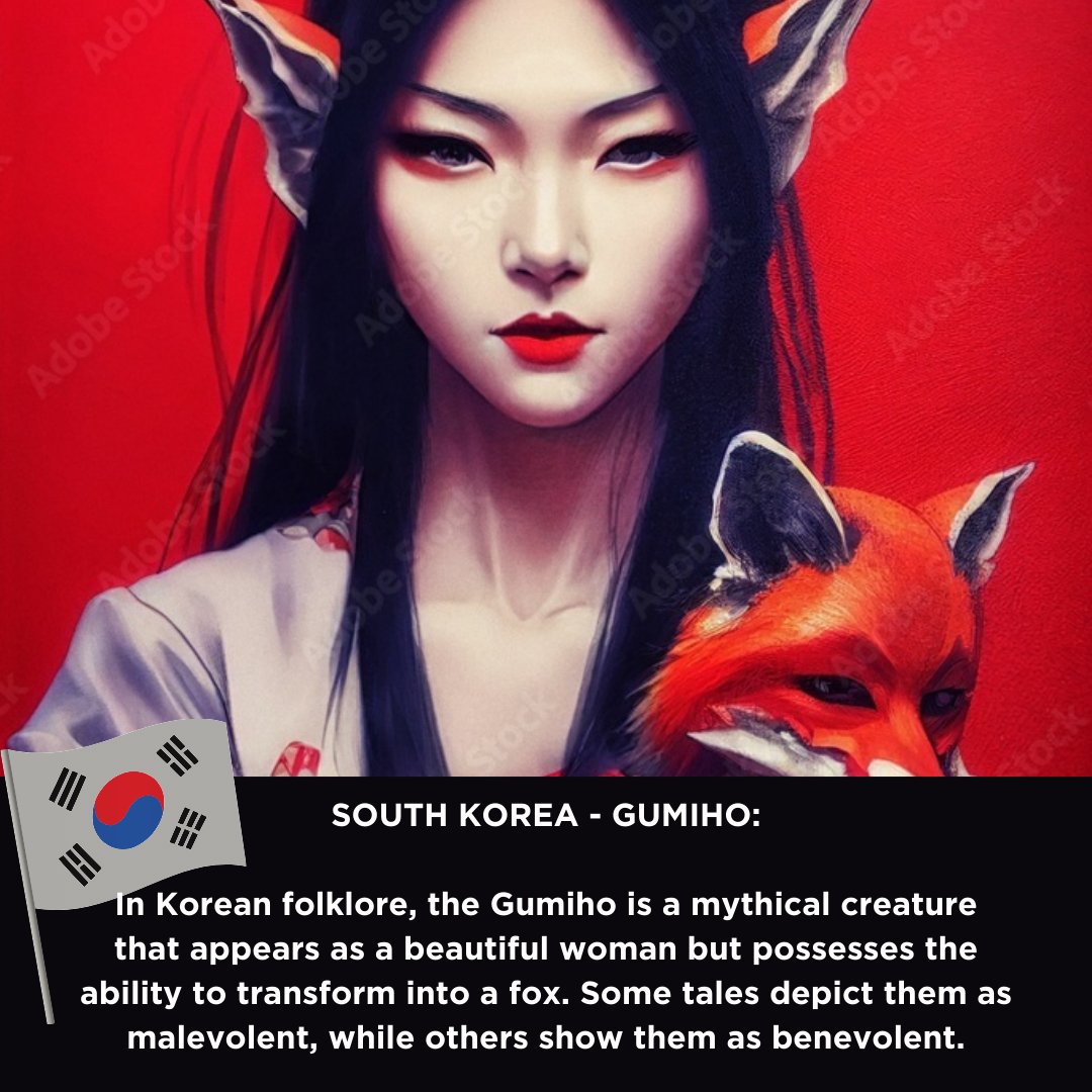 #HorrorFolklore: The Gumiho's connection to darkness stems from its mythical nature and association with the supernatural. Often depicted as active at night, it prowls in shadows, preying on unsuspecting victims. Submit your film/video game - loom.ly/qzrcVO0