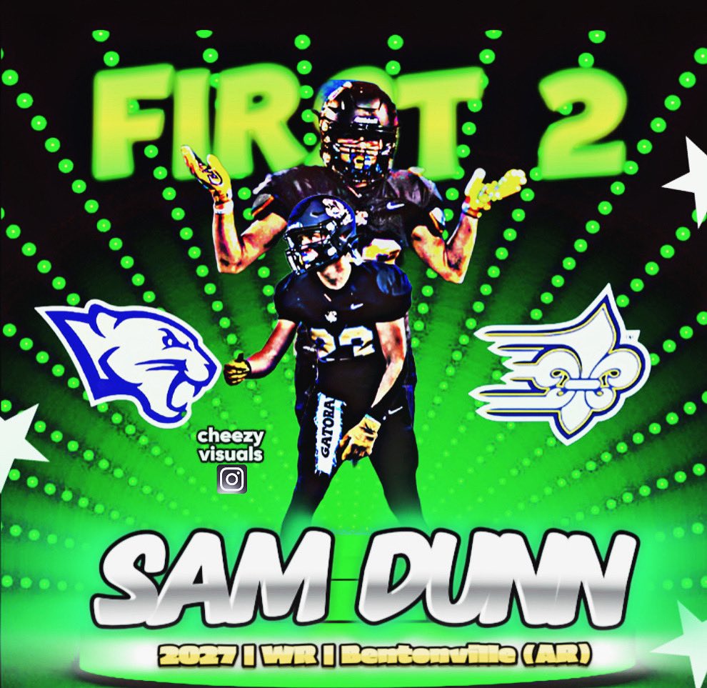 Offers thus far for 2027 WR Sam Dunn.