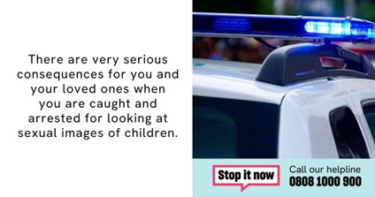Viewing sexual images of children is dangerous, illegal and there are serious consequences. But there is help to stop. Visit the Lucy Faithfull Foundation Stop It Now website for help and support, here: orlo.uk/YwuCE #StopItNow @Lucy_Faithfull_
