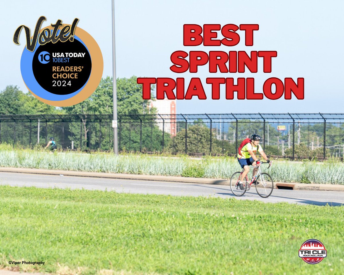 Keep on voting! 🗳

Let's ensure that Tri CLE is voted the Best Sprint Triathlon in the USA Today's 10Best Reader's Choice!

Voting ends at 11:59 AM on Monday, March 25th. 

Click the link below to vote!
10best.usatoday.com/awards/travel/…

Thanks in advance for your vote!

#TriCLE