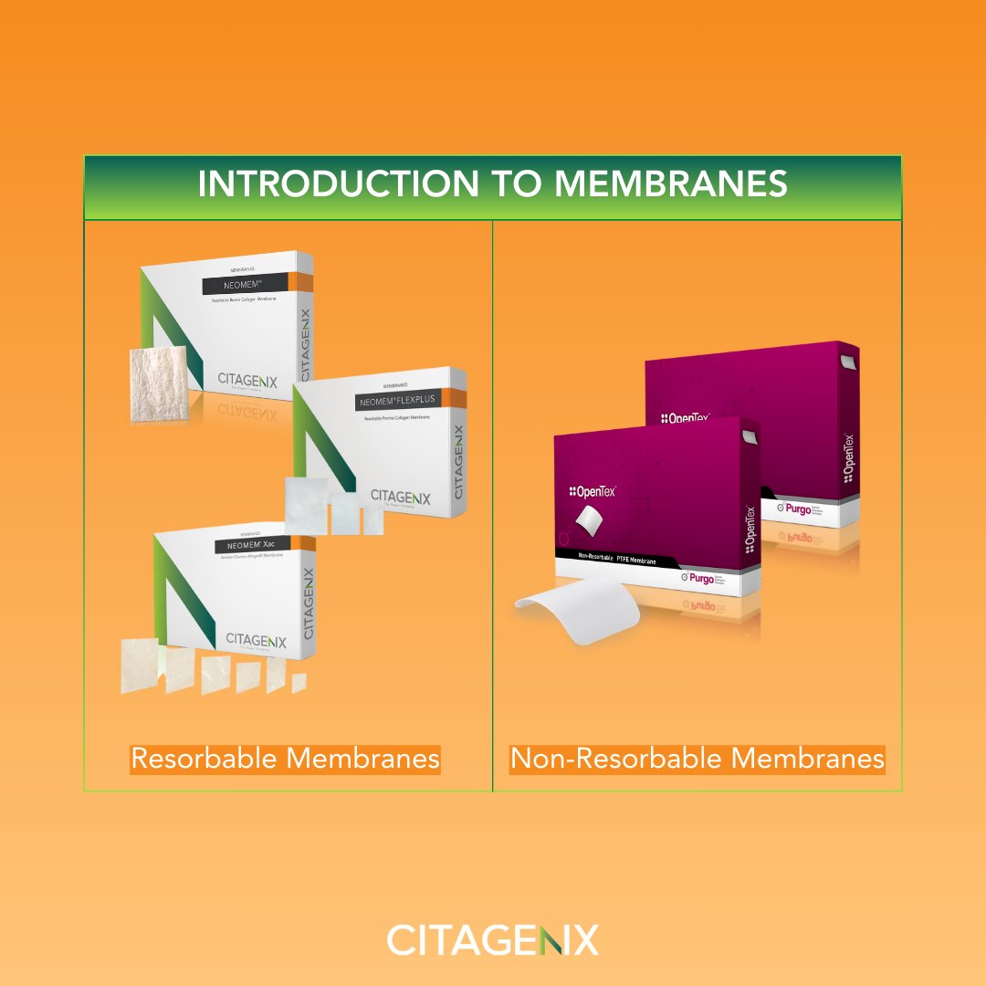 Citagenix's tweet image. Membranes play a crucial role in guided bone regeneration procedures, serving as both biological and mechanical barriers. 🦷😎

Shop Now ➡️ citagenix.com

#CollagenMembrane #Neomem #Membrane #DentalMembrane #DentalImplant