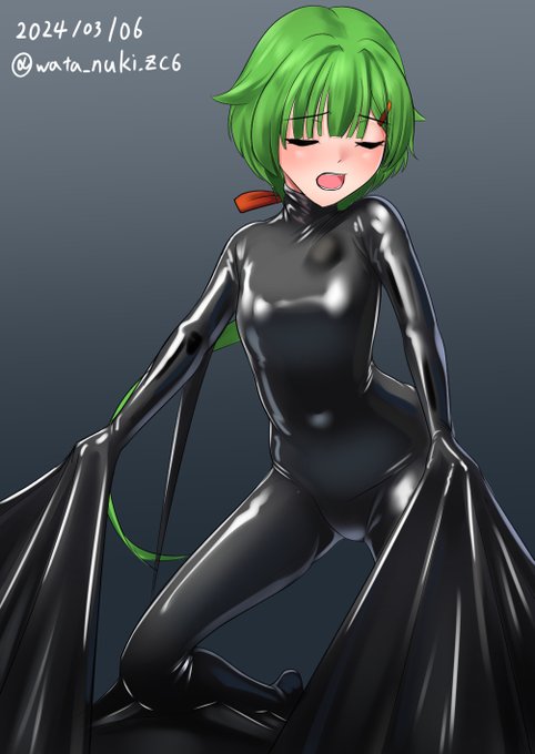 #艦これ版深夜の真剣お絵描き60分一本勝負 
#艦これ版真剣お絵描き60分一本勝負_20240306 
能美ちゃん黒インナー装着中 