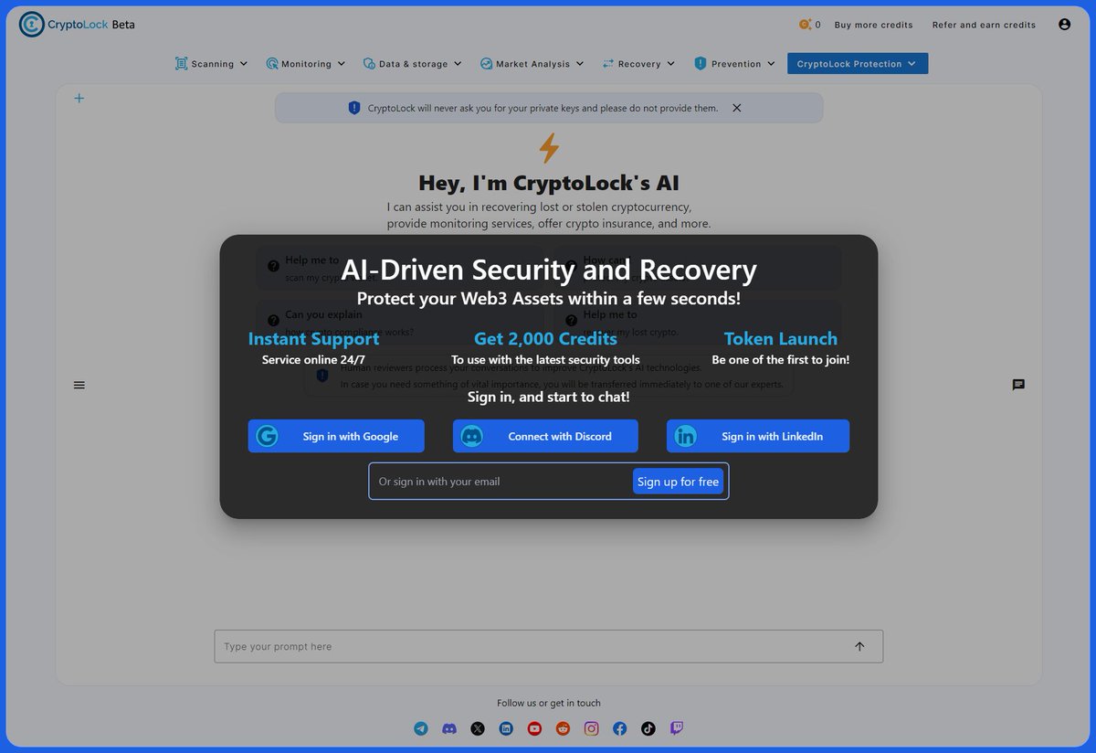 CryptoLockAI's tweet image. Do you know those boring login pages that redirect you to new pages every time? Yeah… we know how that feels… 🙄
Reason why we now introduced a new, fresh, and easy-to-use login pop-up! So that you can log in easily without losing too much time!

Also, our favorite color is…