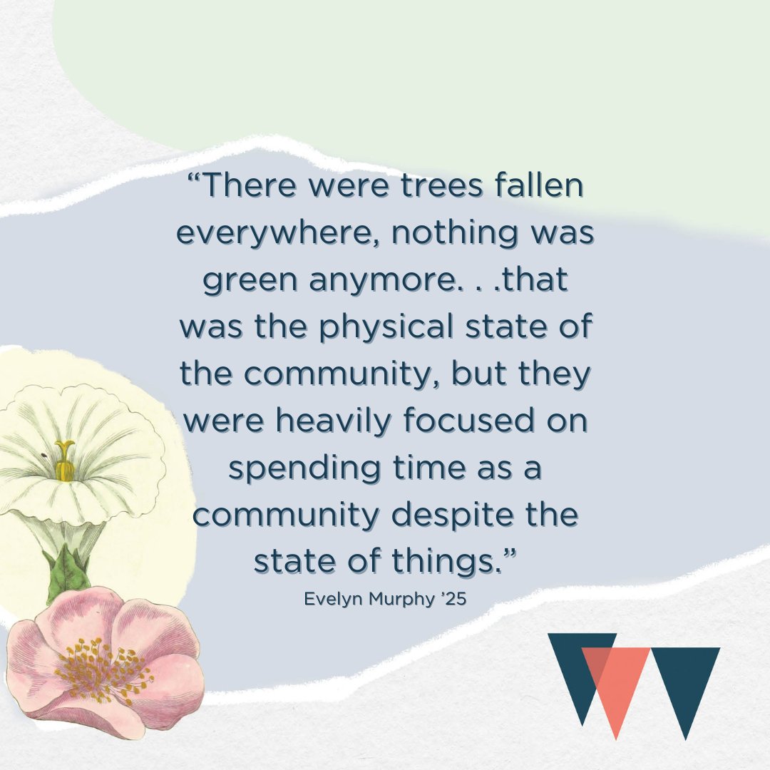 gordoncollege's tweet image. Global Honors student Evelyn Murphy ‘25 arrived on the island of Guam to live in the women’s dorm at Pacific Island University. She soon found herself in disaster recovery after Typhoon Mawar changed everything. Her story is on the Bell. 🔔 #gordonthrives #learntothrive