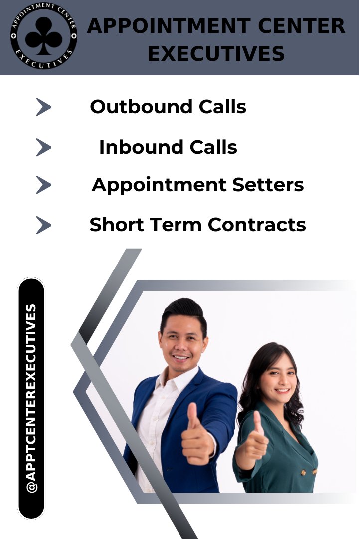 Don't let potential sales slip through the cracks. Our dedicated team ensures every call counts towards your business growth. 📈📞 #MaximizeSales #GrowthPartners #appointmentcenterexecutives #ace #appointmentsetters #leads #recruiting #virtualassistant #calling #coldcalling #call