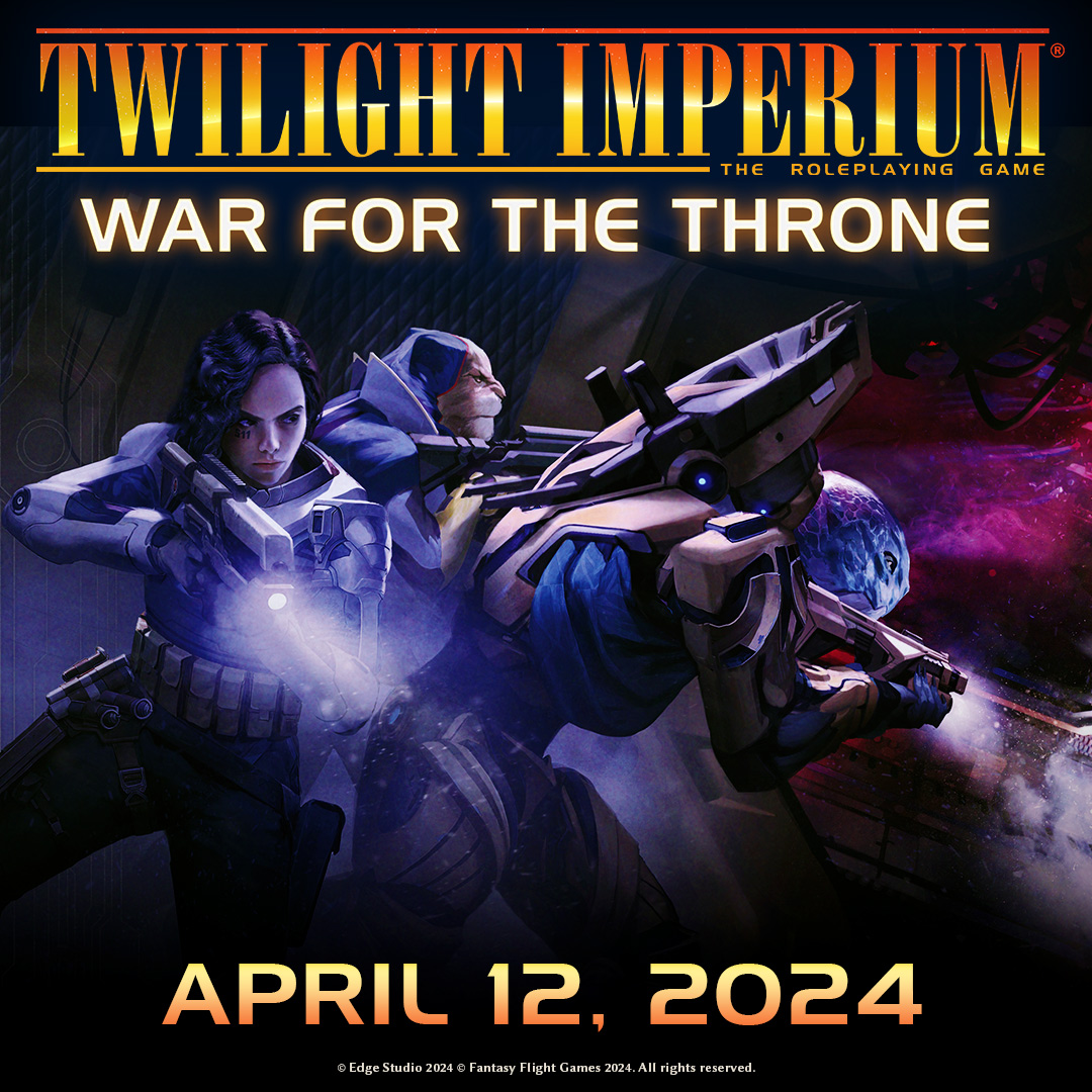 After their defeat thousands of years ago, the Mahact Gene-Sorcerers are back! Only the Keleres can hope to defeat this evil.
So get ready for this "War for the Throne" - available on April 12th.
#Genesys #TwilightImperium #TTRPGs