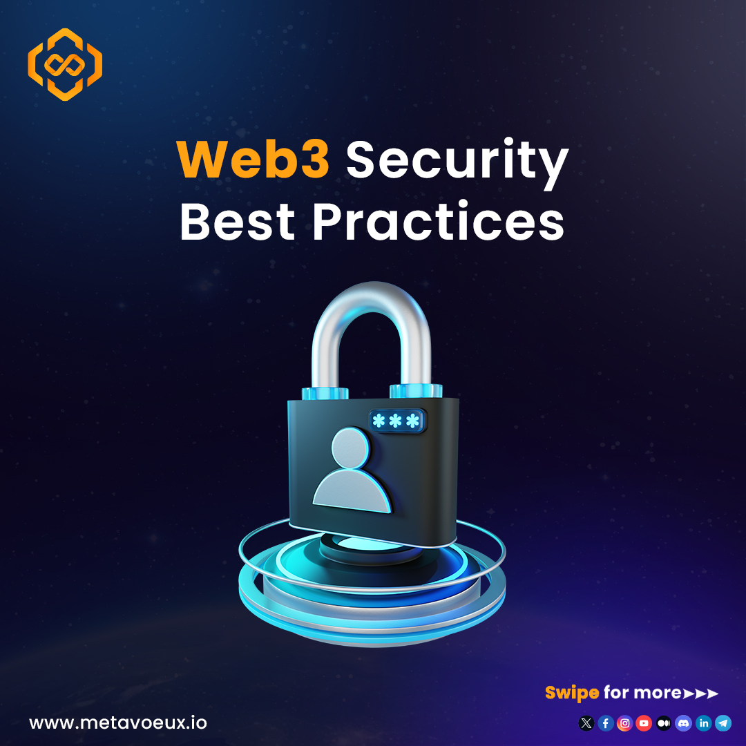 Here are 4 best practices for web3 security. 🔒 🤝🕵️‍🛡️
Swipe to learn more👇

.
.
.
.
#web3 #web3security #Blockchain #blockchaintechnology #NFTCommunity #crypto #cryptomarket #cryptotrading #cryptocurrency #cryptoinvesting #blockchainmining #blockchainwallet…