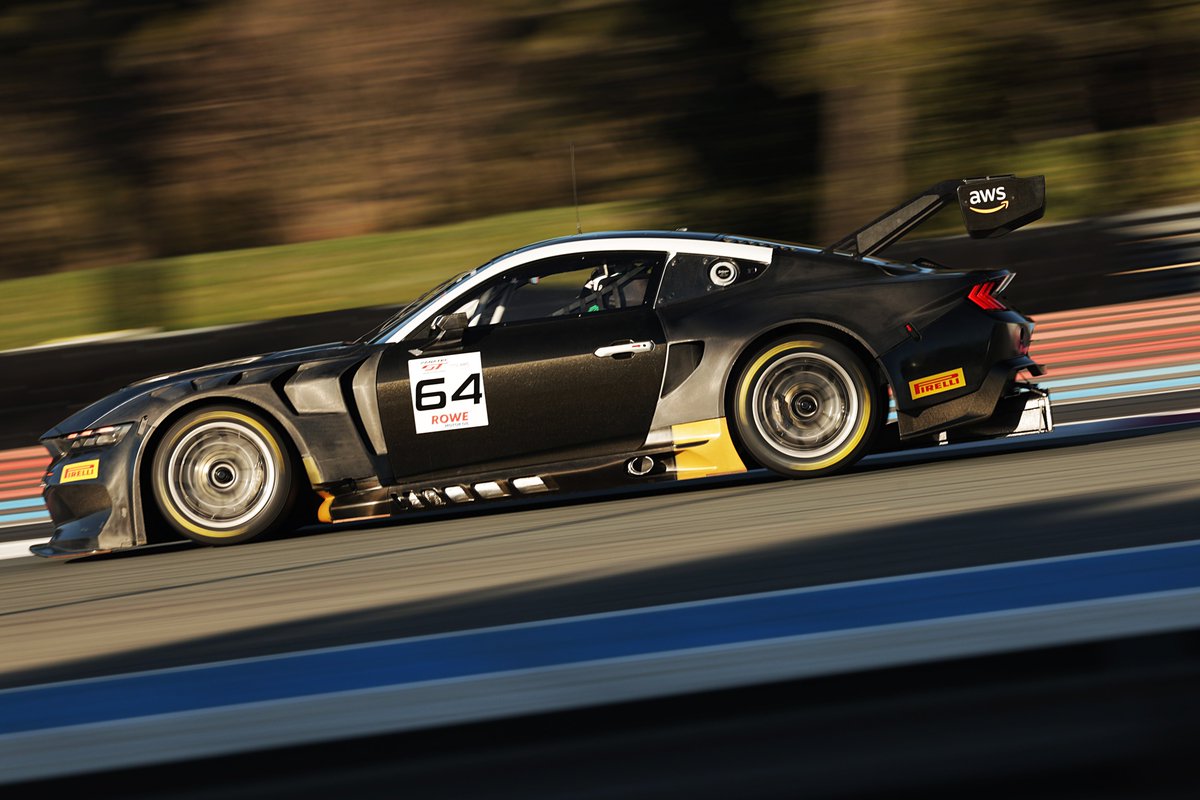 After a late start on Tuesday, the new Ford Mustang has completed a solid morning of testing at Circuit Paul Ricard 💪

#FanatecGT | #GTWorldChEu
