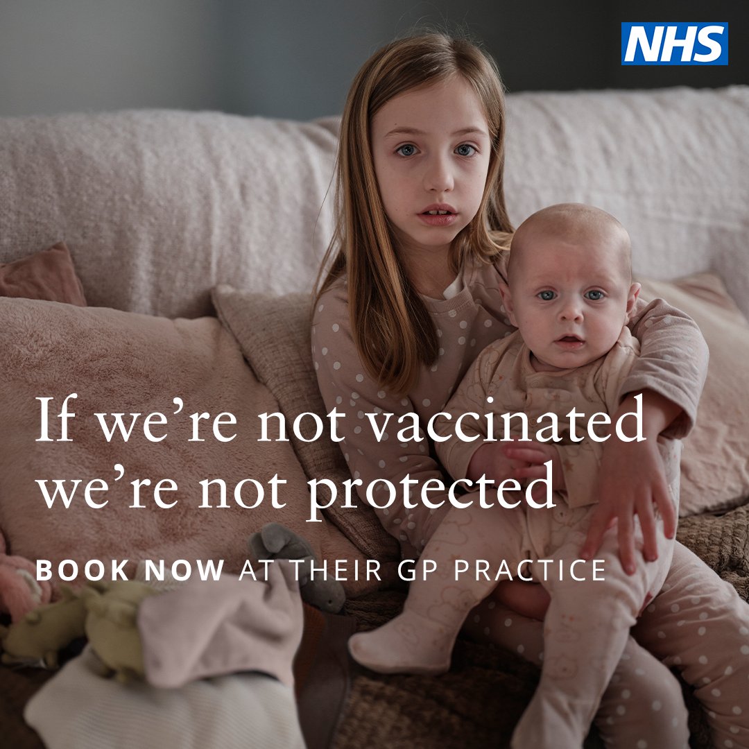 Cases of childhood infections like #measles and #whoopingcough are rising – but they can be prevented. #Immunisation is the best defence for children against many common illnesses. 🦠💉 Make sure your child is up to date and book any catch up appointments with your GP practice.