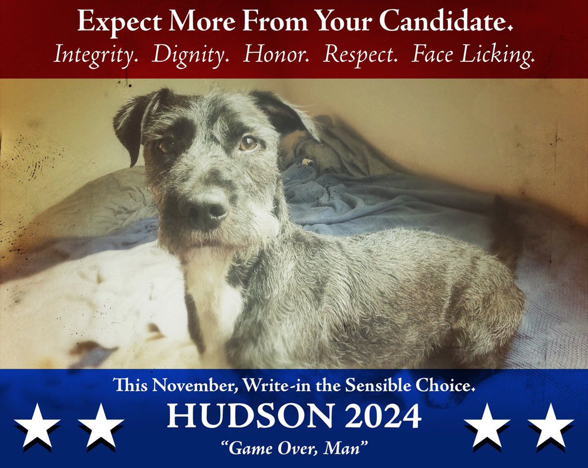 @BurtMaclin_FBI Coach would’ve been fine, if #Hudson2024 hadn’t presented himself as a national write-in candidate. #RaiseYourExpectations.