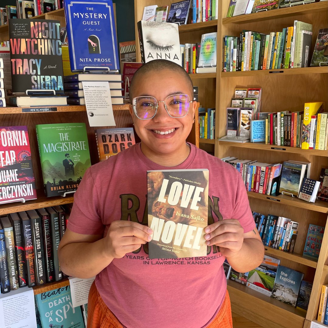 'Love Novel by Sajko is a transformative piece wrapped in a short novel. Winding and powerful, Simic’s translation captures the chaos of a relationship at its breaking point.' Thank you to Nikita Imafidon, at the @ravenbookstore for this thoughtful bookseller recommendation!