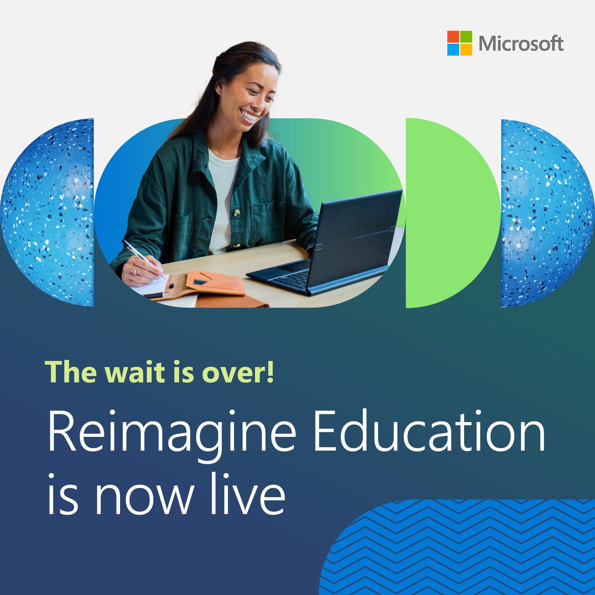 Reimagine Education is live! ​
​
Join the stream to learn how #AI in education brings opportunity to life: youtube.com/live/Slj6H2lEK…
​
#MicrosoftEDU #MicrosoftReimagine
