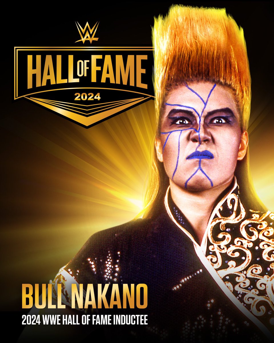 TripleH's tweet image. An unbelievable talent with an unforgettable look, and a mean streak a mile long. 

Bull Nakano isn’t just one of the best Women’s wrestlers of all time - she’s one of the best of all time, period. #WWEHOF