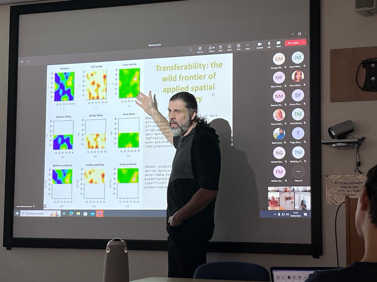 Today we are hosting a former CREEMinal talking to us about 'Defining, estimating and understanding the fundamental niches of complex animals in heterogeneous environments'. Very good to have you back @JMatthiopoulos, come and visit often!