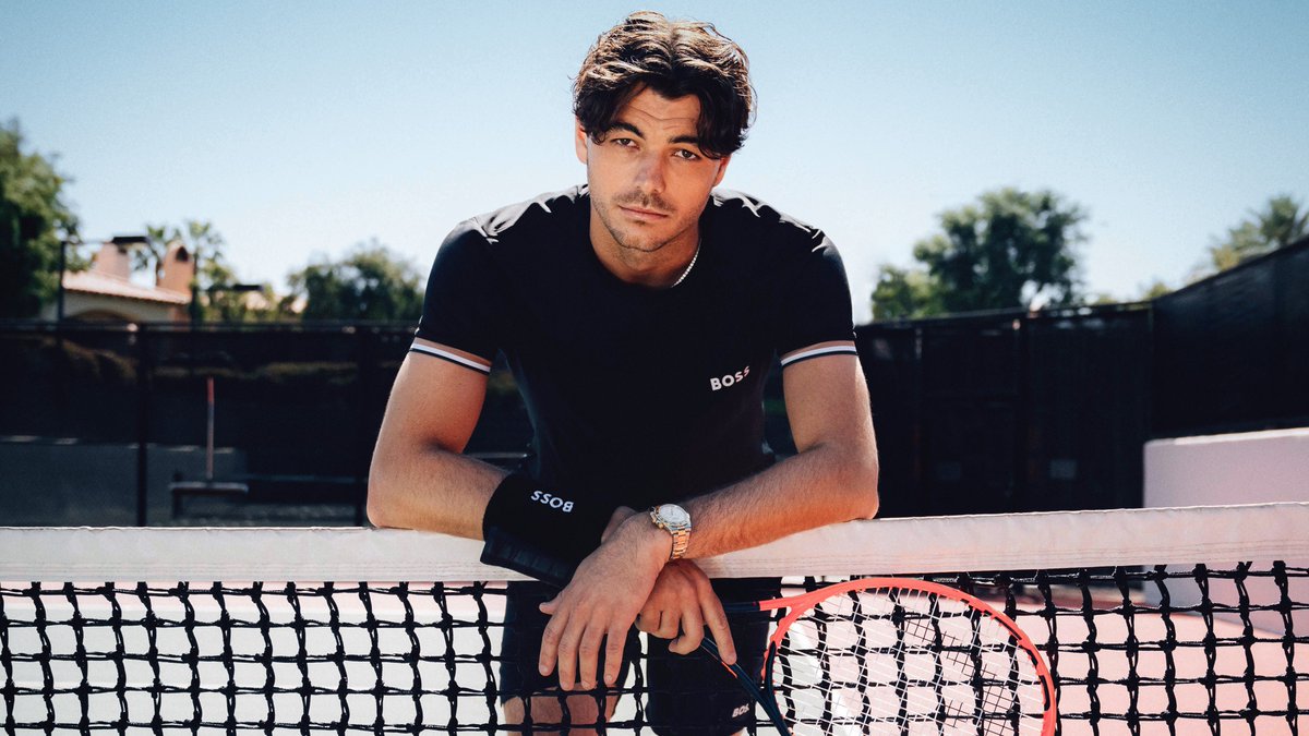 #TaylorFritz has joined team BOSS as our newest brand ambassador! 🎾 One of the most exciting new tennis players around, he fully embodies our brand values to live a self-determined life. #BeYourOwnBOSS Read more about our new Global Brand Ambassador: on.hugoboss.com/TF