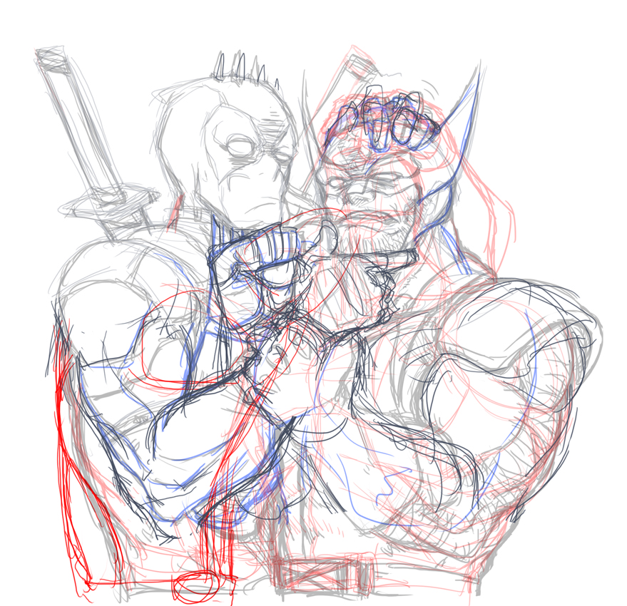 #このタグを見た人はラフ画とその完成絵を見せる 