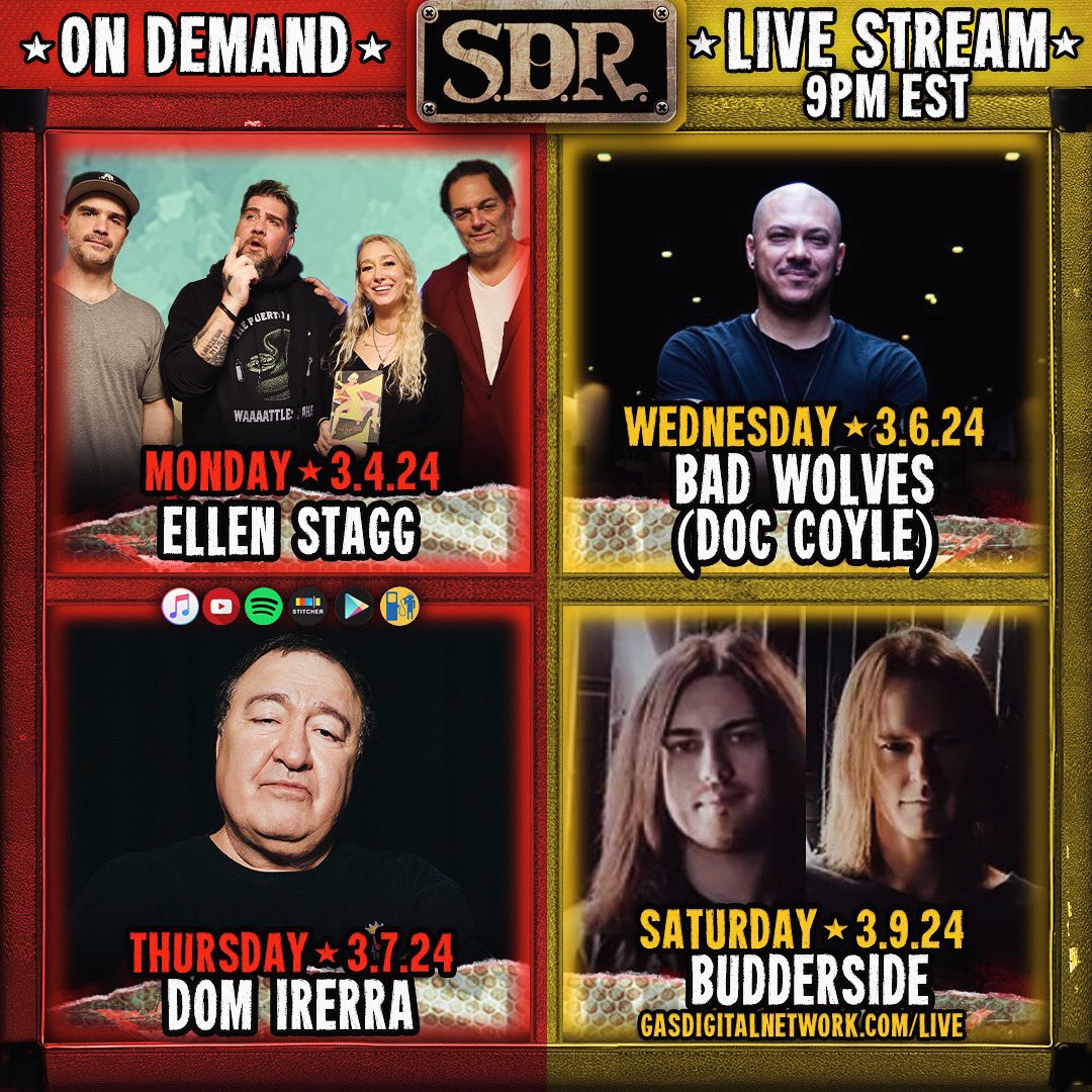 This week on @TheSDRShow! 

Subscribe to gasdigital.com to watch live and use code SDR at signup for a FREE trial! 

@iamralphsutton @bigjayoakerson @ChrisFromBklyn @EllenStagg @domirrera @JamesLmattern @badwolves @DocCoyle @BUDDERSIDE