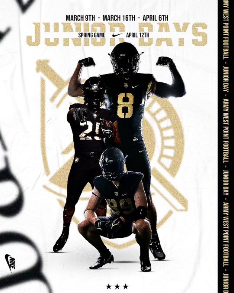 Blake Hockenbroch (@blakehock06) on Twitter photo I will be at West Point on April 12th to attend the Army spring game! Thank you <a href="/MikeViti/">Mike Viti</a> for the invite excited to get on campus and meet the players and staff.
<a href="/ArmyWP_Football/">Army Football</a> <a href="/CoachPersing/">Marc Persing</a> <a href="/ChadStumhofer/">Chad Stumhofer</a> <a href="/Nsjoco22/">joe</a> <a href="/mburrows1_mark/">Mark Burrows</a> I will be at West Point on April 12th to attend the Army spring game! Thank you <a href="/MikeViti/">Mike Viti</a> for the invite excited to get on campus and meet the players and staff.
<a href="/ArmyWP_Football/">Army Football</a> <a href="/CoachPersing/">Marc Persing</a> <a href="/ChadStumhofer/">Chad Stumhofer</a> <a href="/Nsjoco22/">joe</a> <a href="/mburrows1_mark/">Mark Burrows</a>
