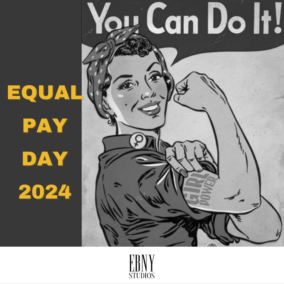 EBNYstudios's tweet photo. Equal Pay Day, a reminder that the fight for gender equality in the workplace is far from over. 💪🌟 #EqualPayDay  #EqualPay https://t.co/CWMsf8mPBX