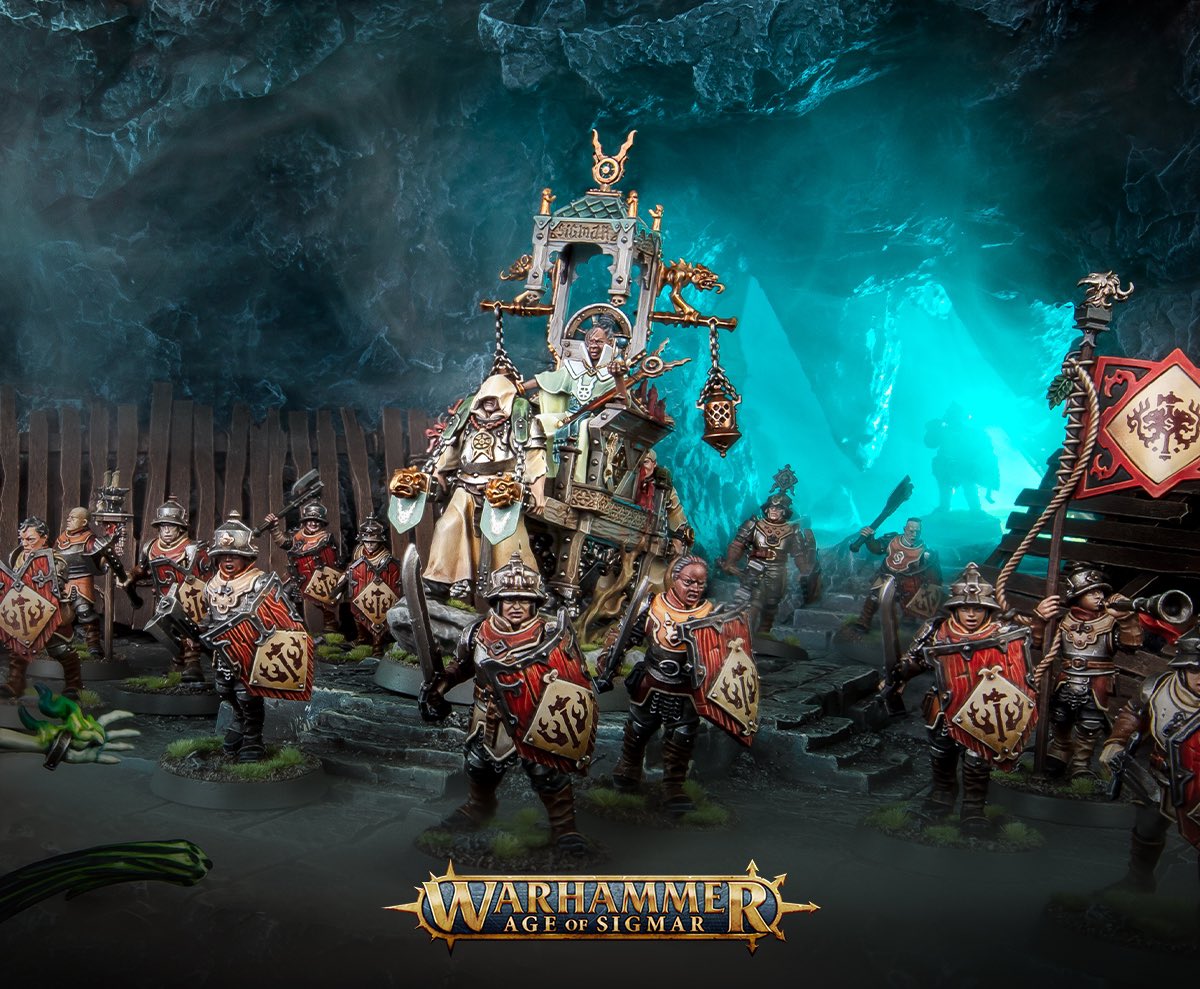 warhammer's tweet image. If you're wondering what exactly that mysterious Croneseer is up to, and how Callis and Toll fit into it, read this Dawnbringers lore roundup. ow.ly/Y8js50QMn2e

#WarhammerCommunity #WarhammerAOS