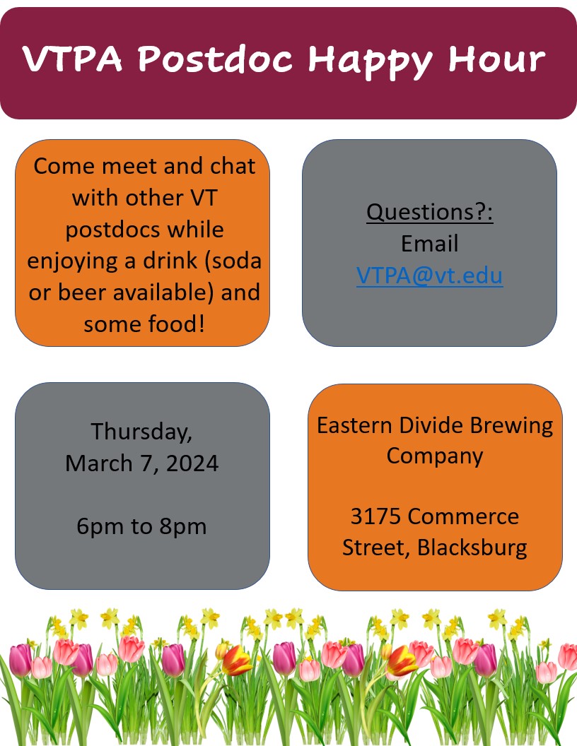 Virginia Tech Postdoctoral Association (@virginiatechpo1) on Twitter photo 