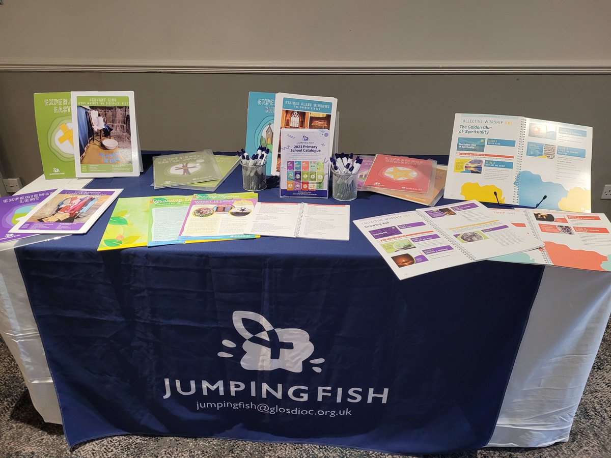 JumpingFish10's tweet image. It was such a joy to be with @GlosDioc  clergy colleagues yesterday where we focused on Evangelism and Engagement. Why not engage with your local school, using Jumping Fish to help you! @glosdiocschools @BishGloucester @bptewkesbury 
jumpingfishpublications.co.uk