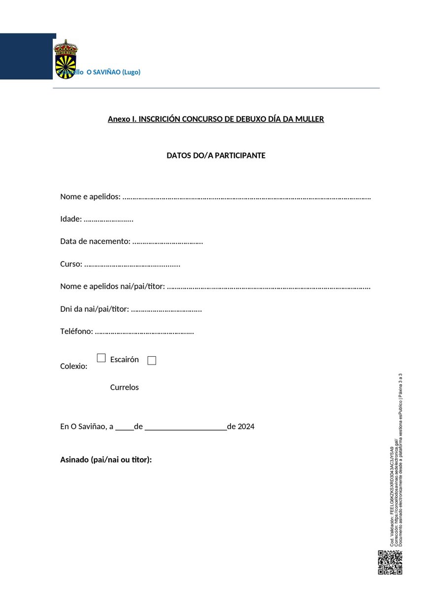 📝 BASES DO VII CONCURSO DO DÍA DA MULLER 2024

ℹ️ Consulta toda a información, aquí 👇