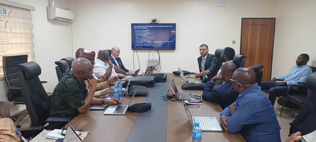 The WACREN Members-AWS Meeting is on now. The purpose of the meeting is to explore relevant opportunities in @awscloud services for NRENs and their members in our community . @NigerianREN @GARNETGHANA @SLREN_SL @TogoRER @FasoRen @EkoKonnect @AC3_News #WACREN2024