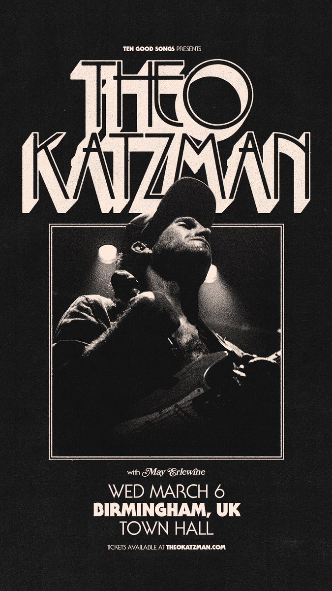Birmingham @ Town Hall tonight!

Tickets: songkick.com/concerts/41629…

7pm - Doors
8pm - May Erlewine
9:10pm - Theo Katzman