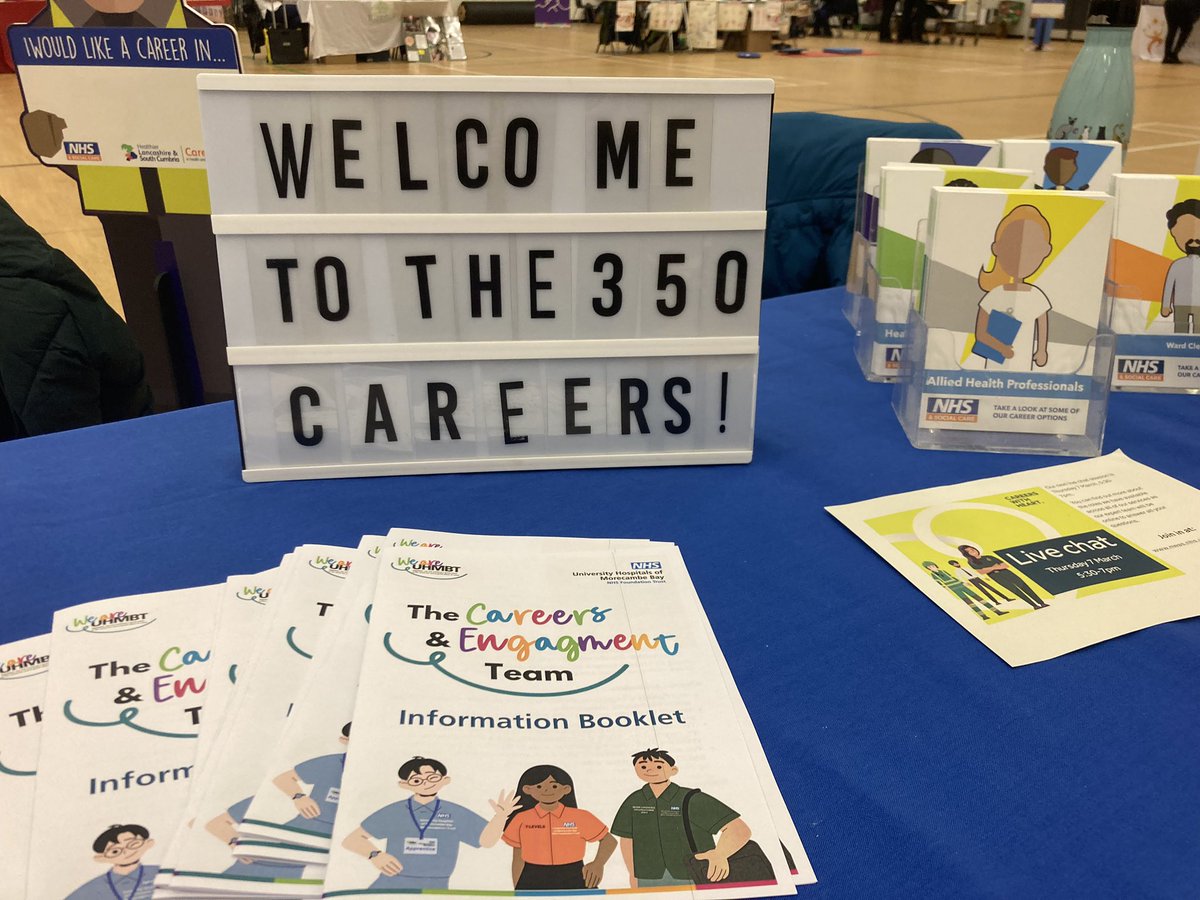 That’s a wrap! The first 350 health and social care careers fair in Barrow was a huge success! Over 600 students learning about the wide variety of careers on offer within our sector. A huge range of partners and professions talking passionately about their careers.