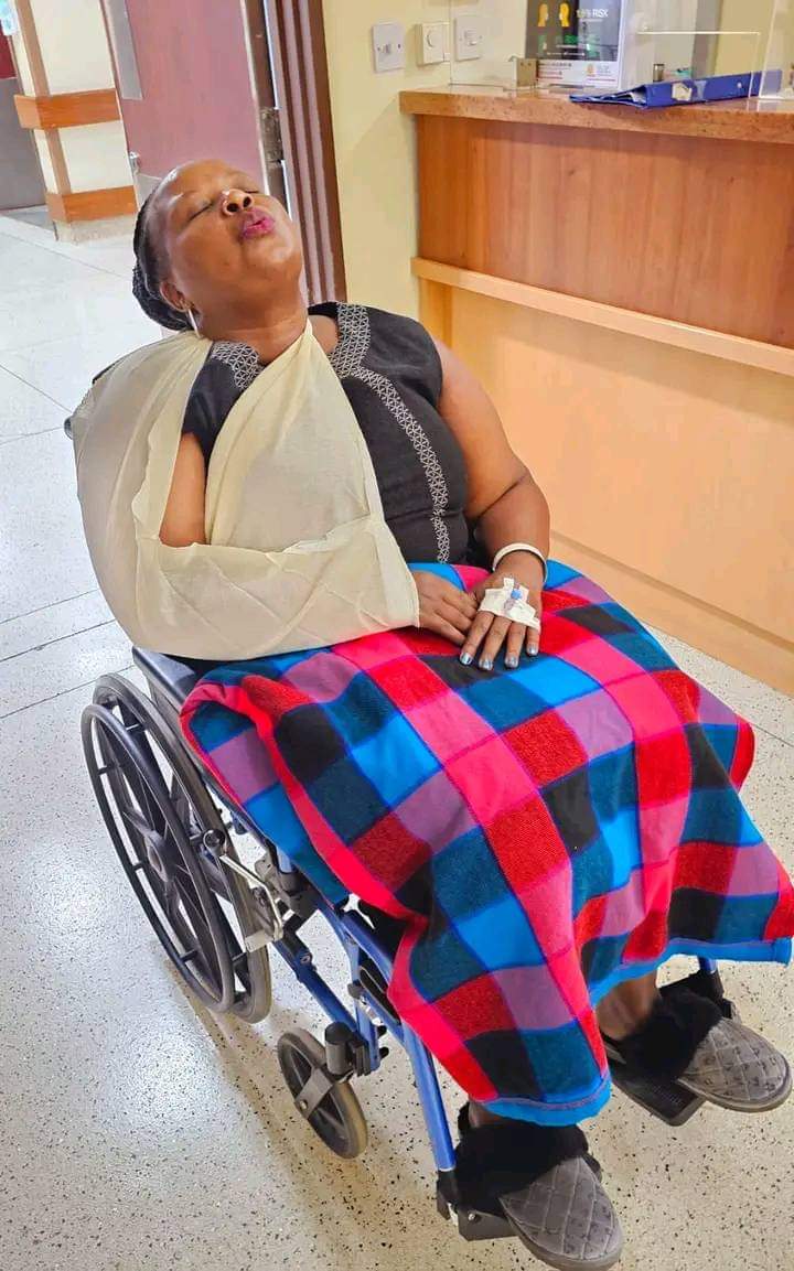 Bishop Margaret Wanjiru undergoes treatment after allegedly being roughed up by individuals who invaded her church earlier