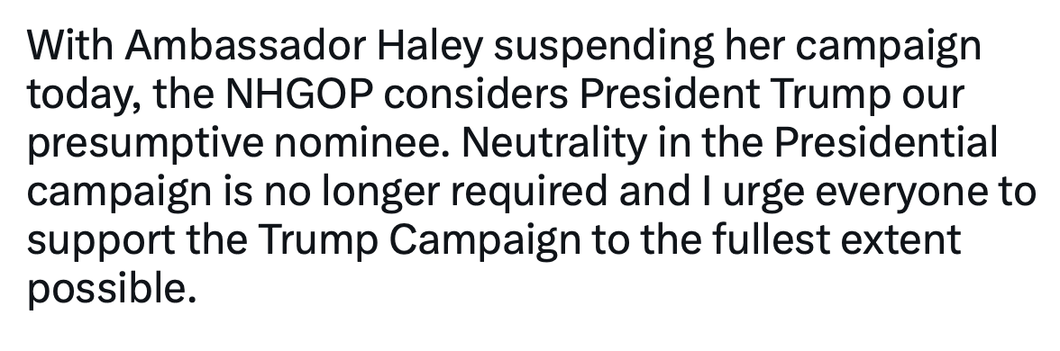 NewHampJournal's tweet photo. From @NHGOPChairman to @NHGOP executive board this AM: https://t.co/1XX7DdaDDs