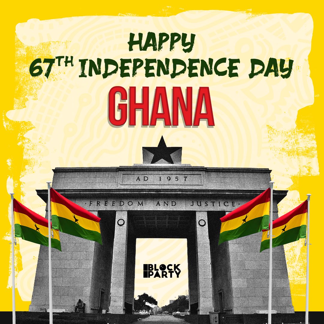 Happy Independence Ghana. We celebrate with you on this glorious day. Akwaaba forever. X🇬🇭