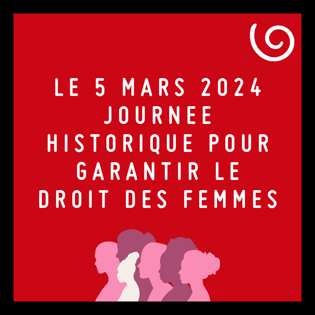 🔴La France est le premier état à inscrire le droit à lIVG dans la  constitution. Nous nous réjouissons de cette avancée.  

Néanmoins les sages-femmes attendent que l'accès à l'IVG soit facilité sur l'ensemble du territoire Français.